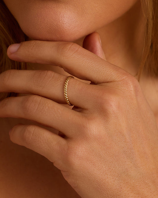 14K Gold Crew Helium Ring || option::14K Solid Gold