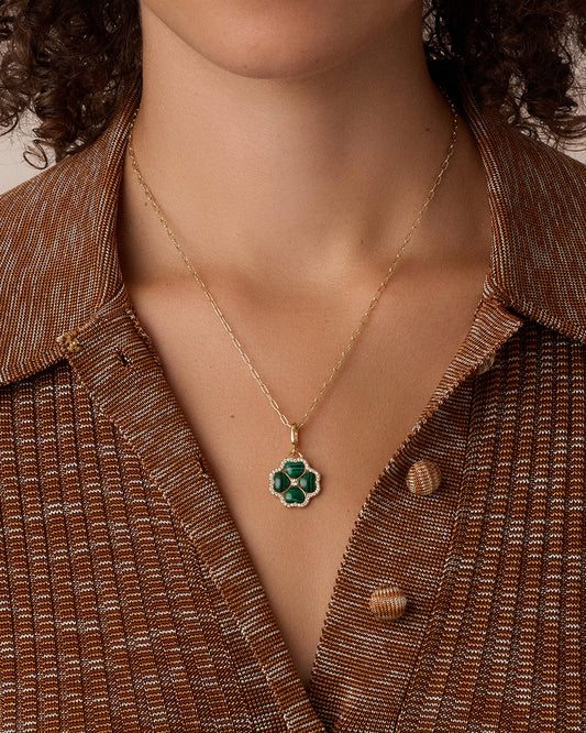 Vintage Clover Parker Charm || option::18K Gold Plated
