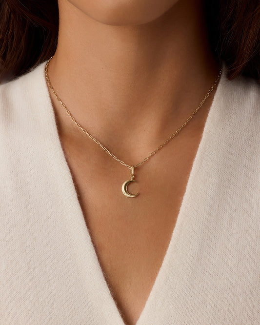 Crescent Parker Charm