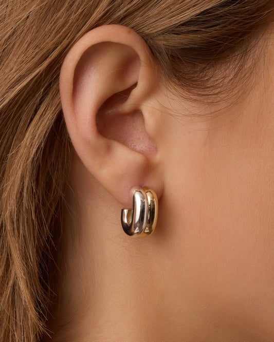 Zoey Mixed Stacked Huggies