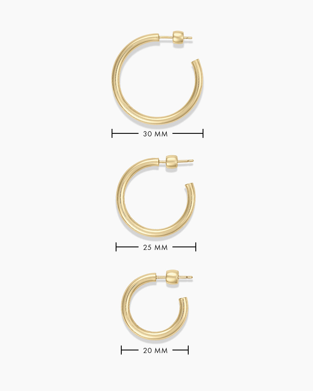14k Gold Carter Single Hoop