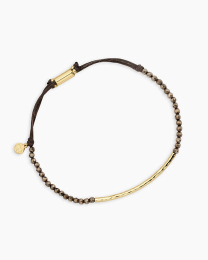 Power Gemstone Bracelet for Strength || option::18K Gold Plated, Pyrite - Strength