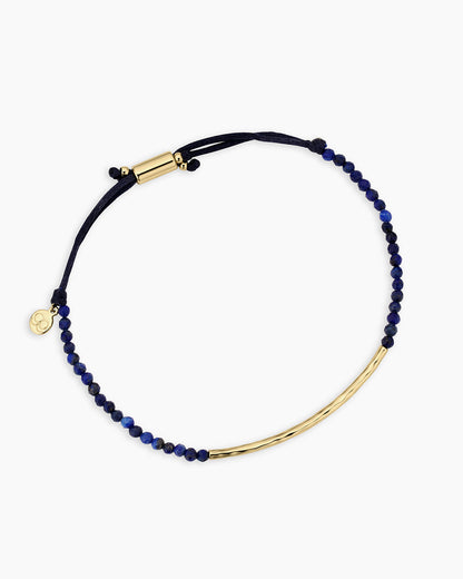 Power Gemstone Bracelet For Wisdom || option::18K Gold Plated, Lapis - Wisdom