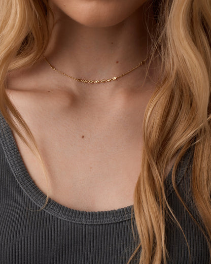 Chloe Mini Choker Necklace || option::18K Gold Plated