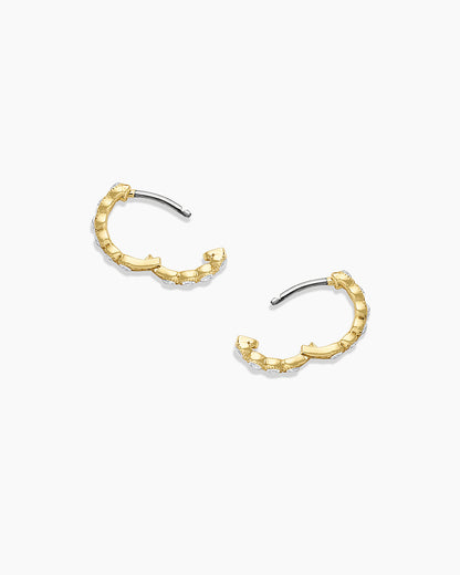 Madison Huggie || option::18K Gold Plated