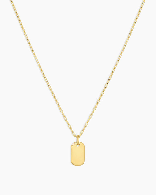 18K Gold Plated engravable Necklace || option::18K Gold Plated