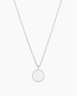 Silver engravable Necklace || option::Silver Plated