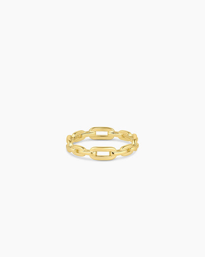 Parker Link Ring, 18K Gold Plated link ring, chain link ring || option::18K Gold Plated
