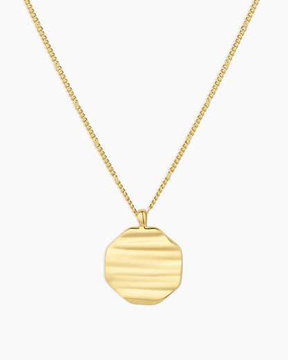 Sunset Coin Necklace || option::18K Gold Plated