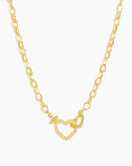 Parker Heart Necklace || option::18K Gold Plated