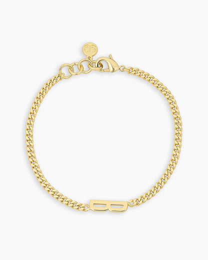 Wilder Alphabet Bracelet Wilder Alphabet Bracelet #B || option::18K Gold Plated, B
