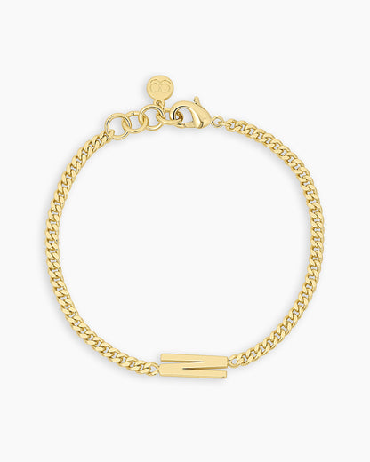 Wilder Alphabet Bracelet Alphabet Bracelet #N || option::18K Gold Plated, N