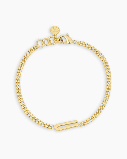 Wilder Alphabet Bracelet Alphabet Bracelet #U || option::18K Gold Plated, U