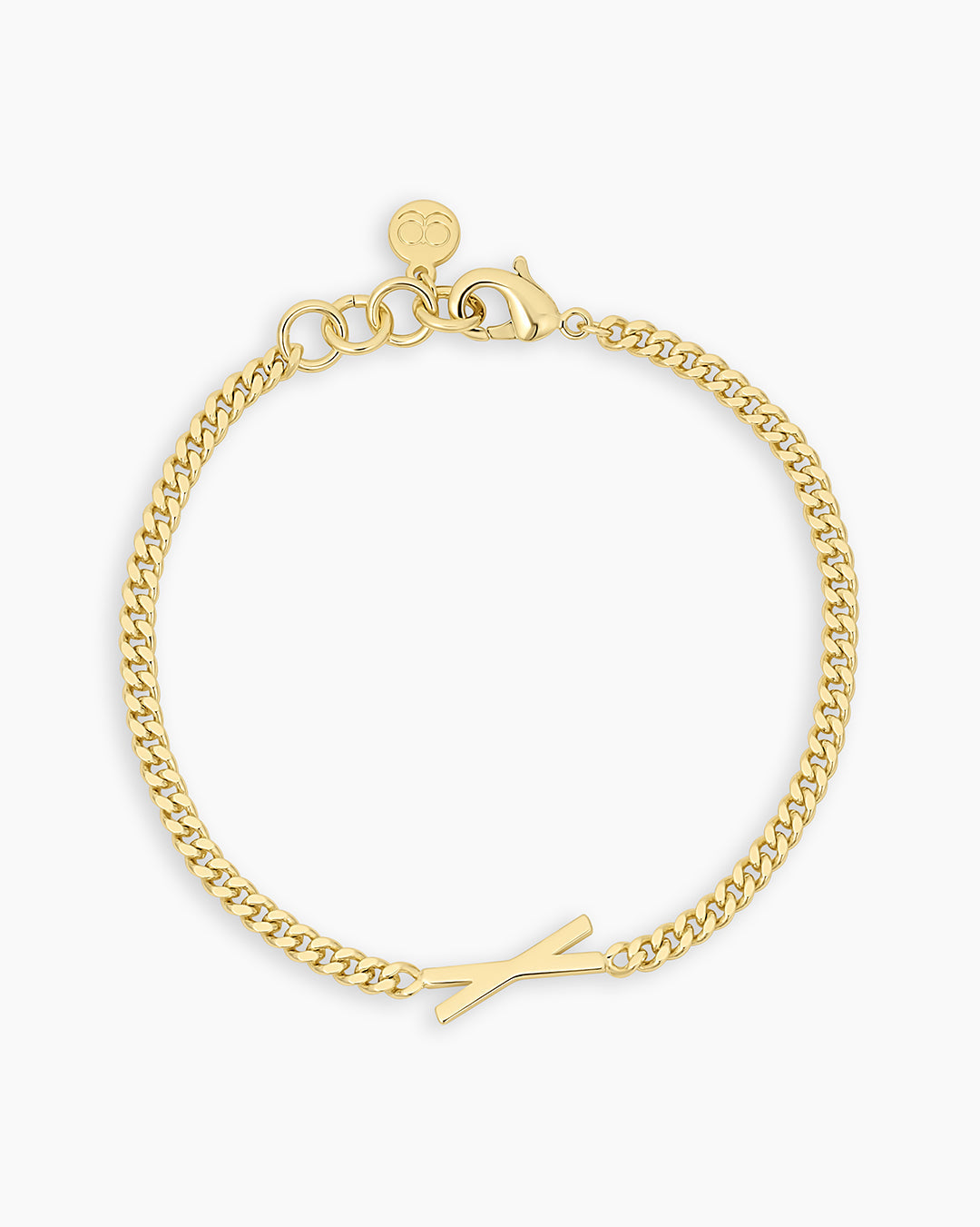 Wilder Alphabet Bracelet Alphabet Bracelet #X || option::18K Gold Plated, X