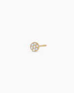 Diamond Pave Studs || option::14K Solid Gold