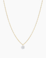 Floating Diamond Necklace || option::18K Solid Gold