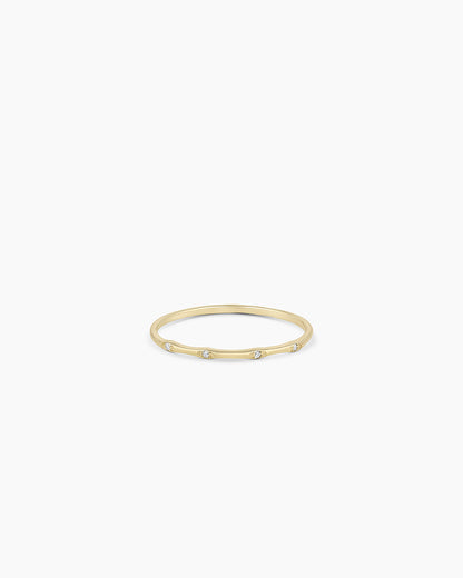 Diamonds Stacking Ring || option::14K Solid Gold