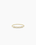 Diamond Row Ring || option::14K Solid Gold
