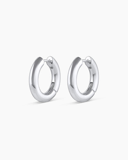 Lou Hoops || option::Silver Plated
