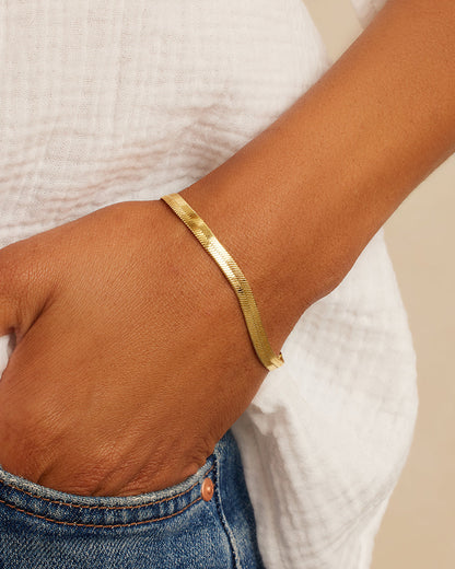 Venice Bracelet || option::18K Gold Plated