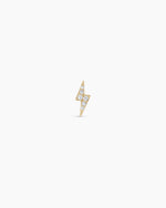 Diamond Lightning StudLightning earring || option::14K Solid Gold