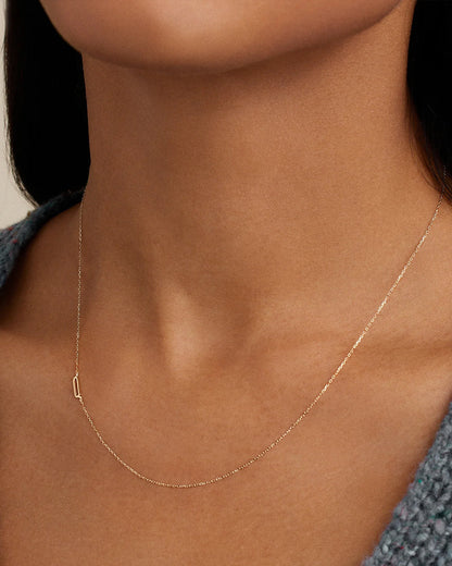 14k Gold Alphabet Necklace