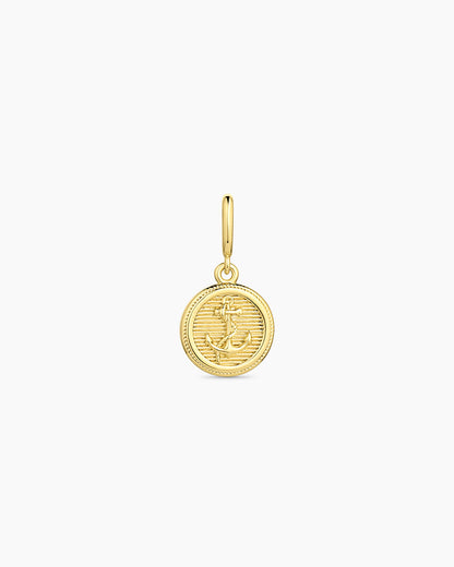 Anchor Coin Parker Charm || option::18K Gold Plated