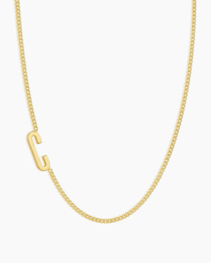 Wilder Alphabet Necklace Alphabet Necklace #C || option::18K Gold Plated, C