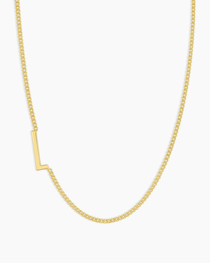 Wilder Alphabet Necklace Alphabet Necklace #L || option::18K Gold Plated, L