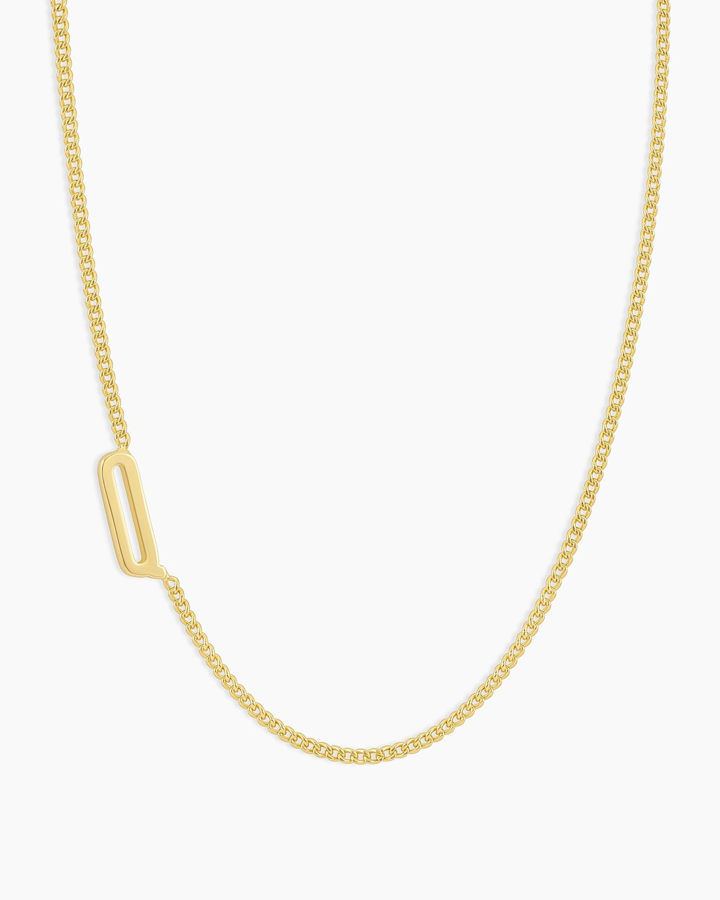 Wilder Alphabet Necklace Alphabet Necklace #Q || option::18K Gold Plated, Q