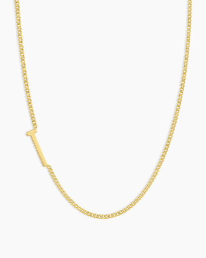 Wilder Alphabet Necklace Alphabet Necklace #T || option::18K Gold Plated, T