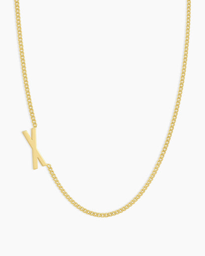 Wilder Alphabet Necklace Alphabet Necklace #X || option::18K Gold Plated, X