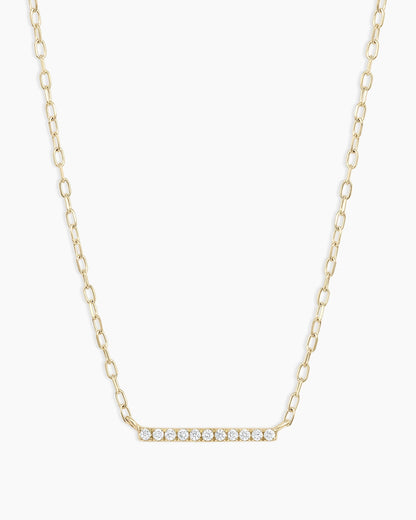 Diamond Bar Necklace