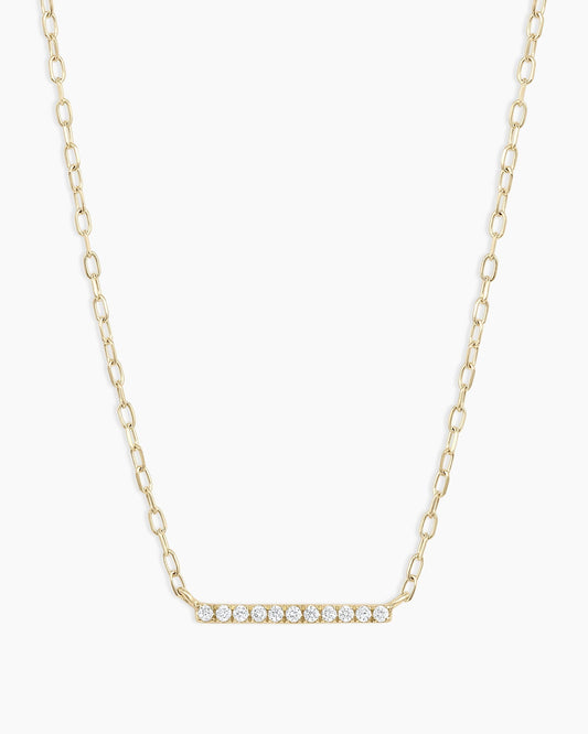 Diamond Bar Necklace