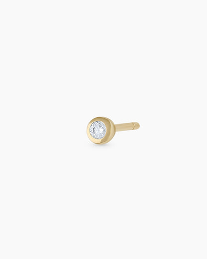 Classic Diamond Stud || option::14K Solid Gold