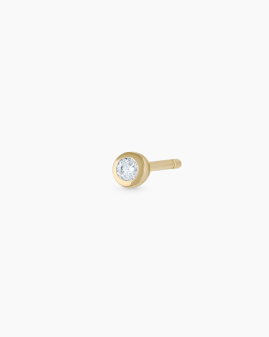 Classic Diamond Stud || option::14K Solid Gold