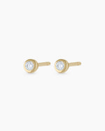 Classic Diamond Studs || option::14K Solid Gold