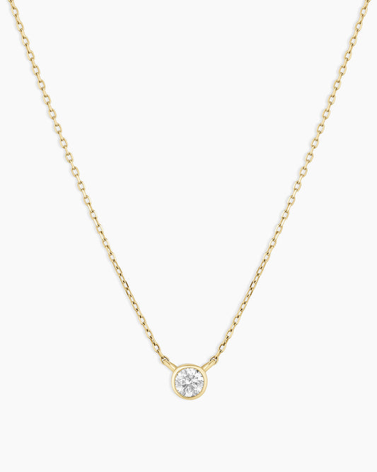 Classic Diamond Necklace || option::14K Solid Gold