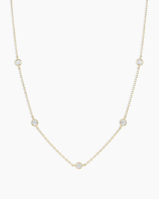 Classic Five Diamond Necklace