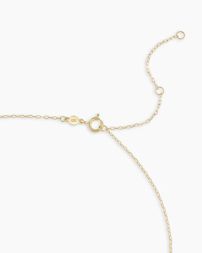 Classic Five Diamond Necklace || option::14K Solid Gold