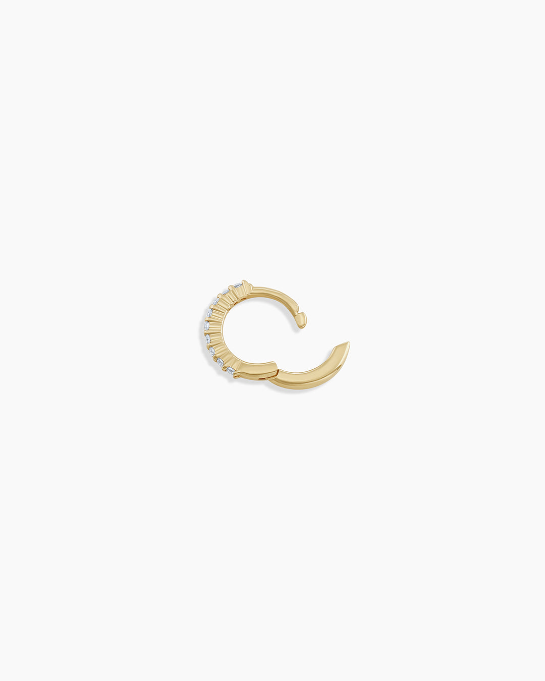 Diamond Pavé Single Huggie