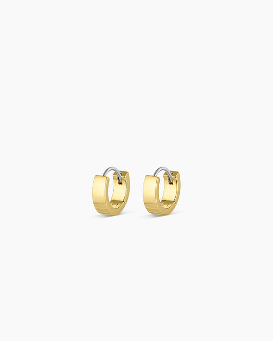 Rose Huggies Chunky huggies || option::18K Gold Plated