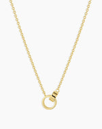Rose Interlocking Necklace || option::18K Gold Plated