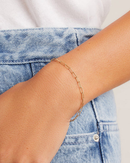 Parker Mini Bracelet || option::14K Solid Gold, 7.25 in.