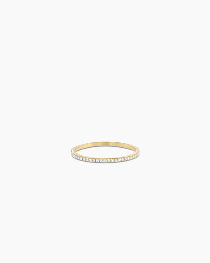 Diamond Bar Eternity Ring || option::14K Solid Gold