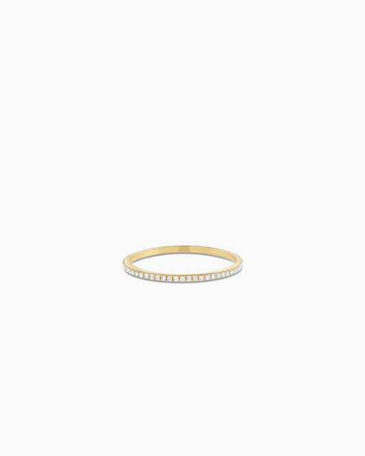 Diamond Bar Eternity Ring || option::14K Solid Gold