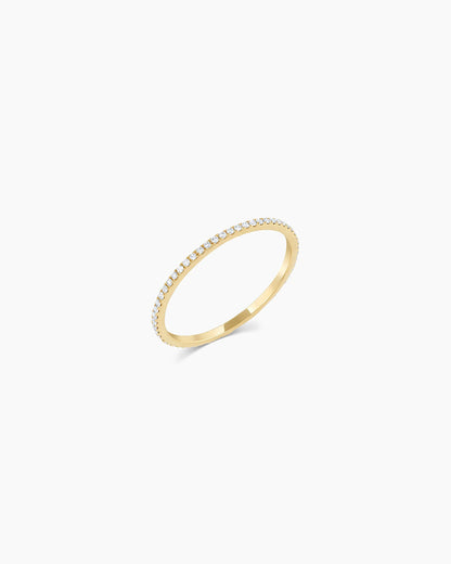 Diamond Bar Eternity Ring || option::14K Solid Gold