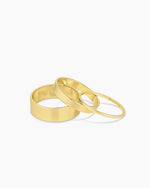 Rose Ring Cigar Band || option::18K Gold Plated