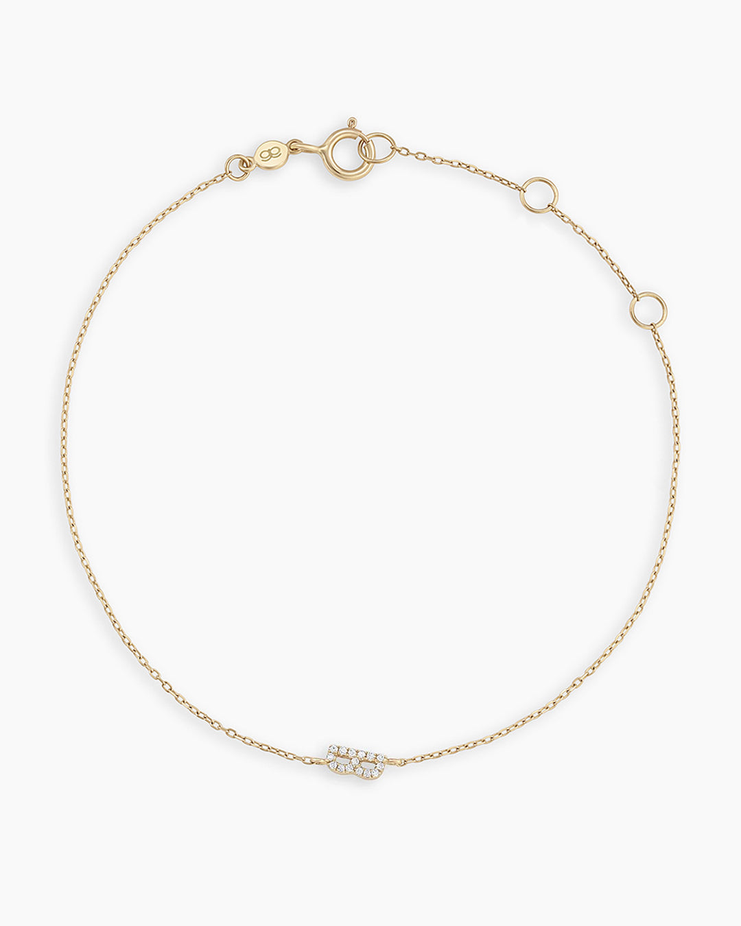 Diamond Pavé Alphabet Bracelet