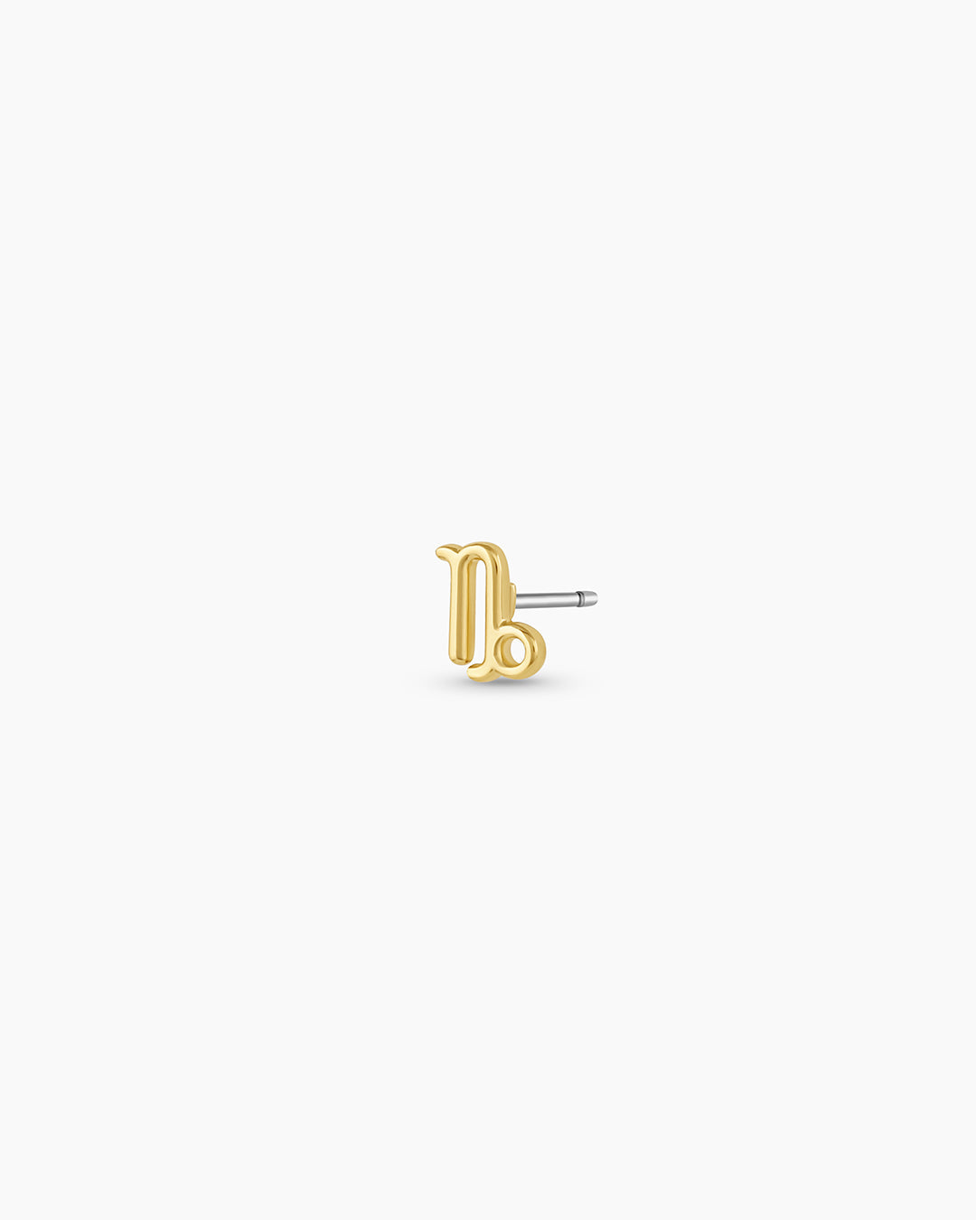 Zodiac Charm Stud -Capricorn || option::18K Gold Plated,Capricorn